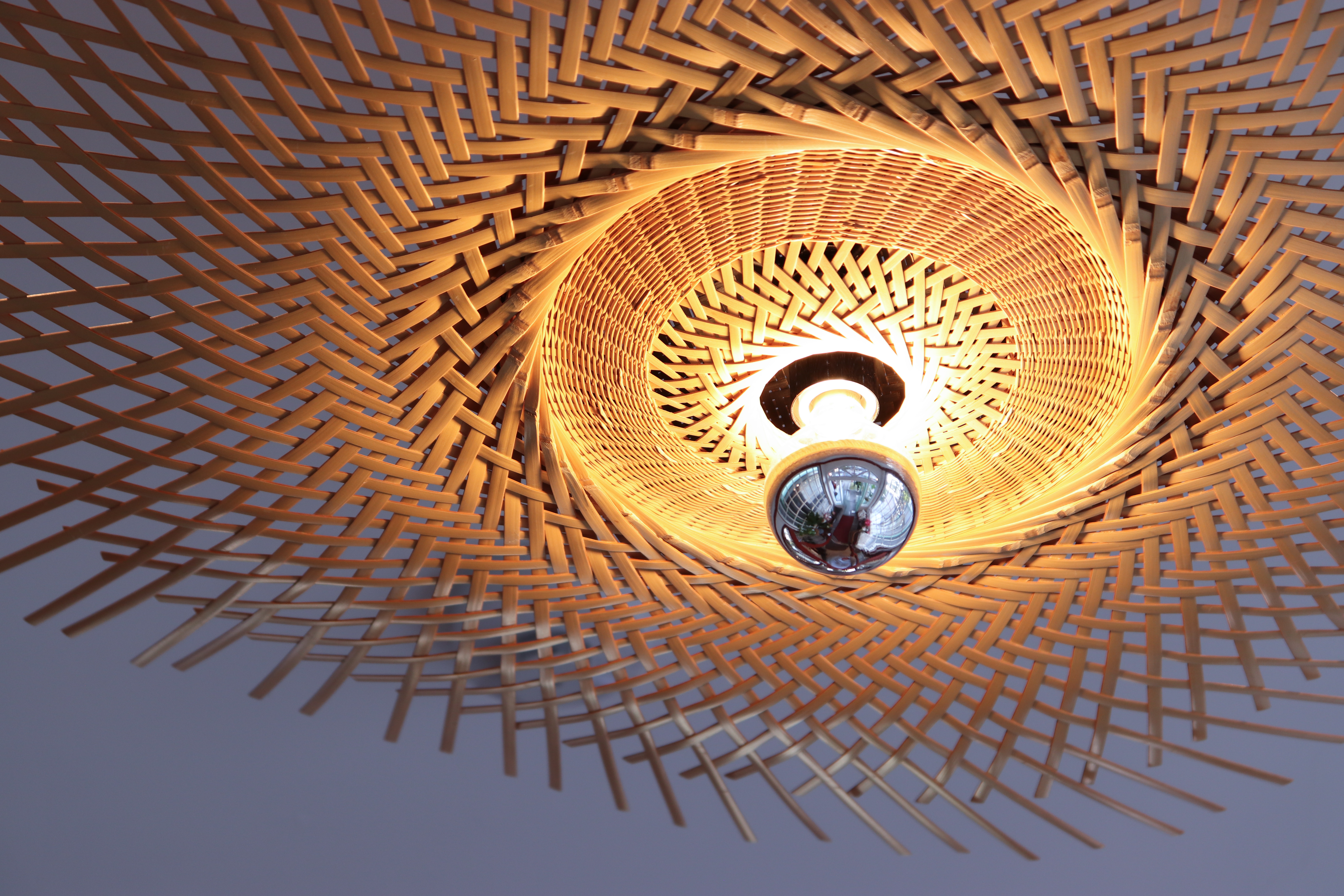 Architectural ceiling detail at Bread and Espresso